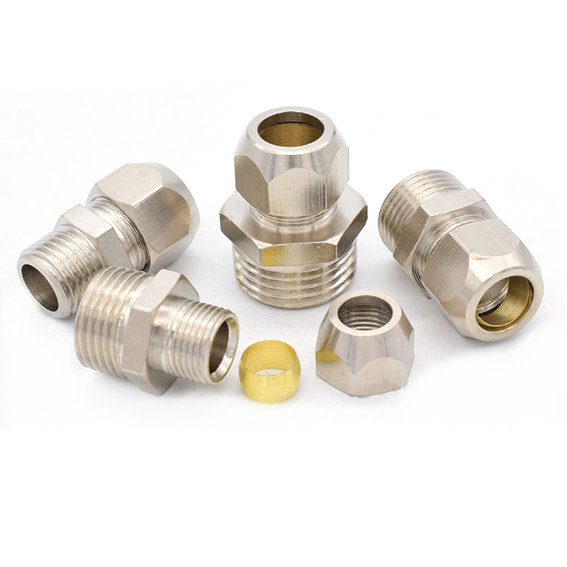 Compression Fitting Brass - Conector de compresión de tubo de