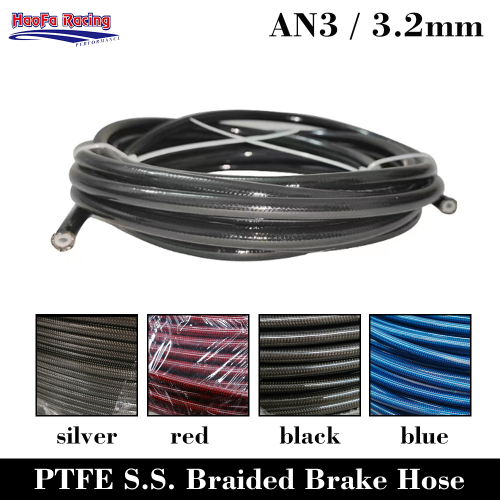 Flexible Hose Braided - AN3 líneas de freno de PTFE