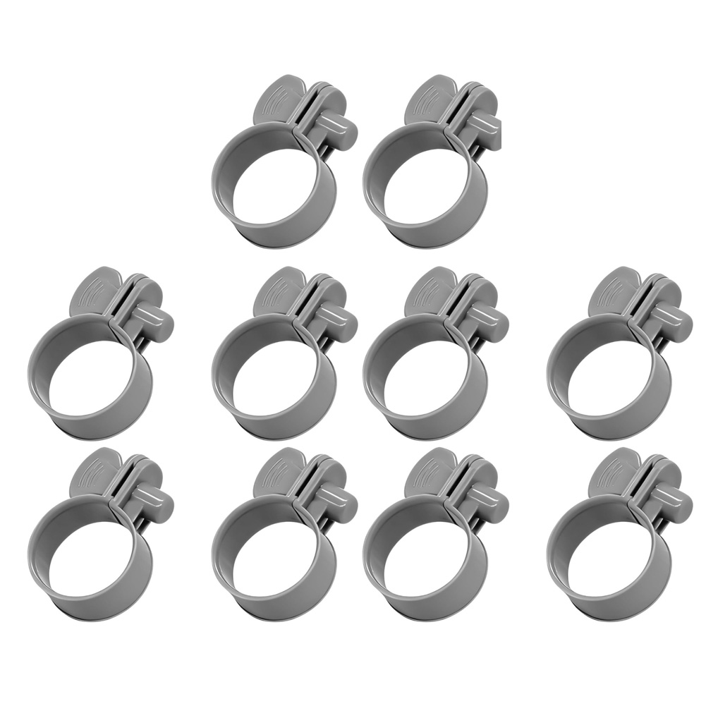 Plastic Pipe Clip - Juego de abrazaderas para manguera de