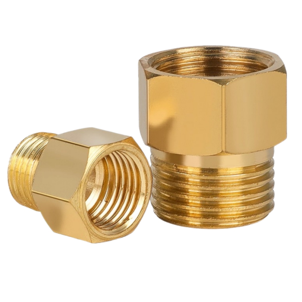 Compression Fitting Brass - Para junta de conversión de manómetro,