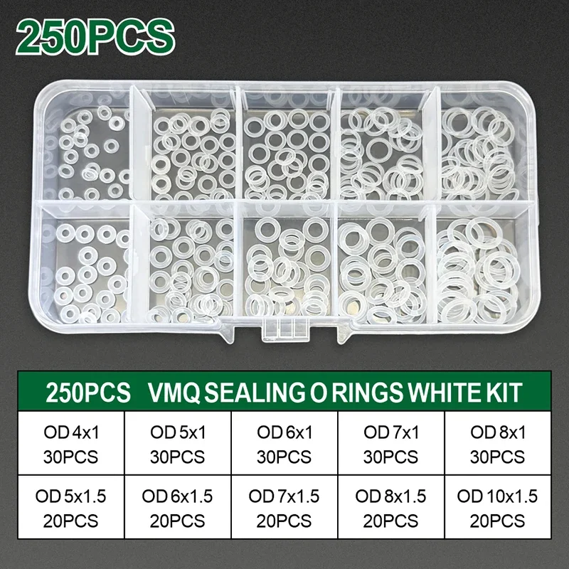 Silicone Tap Washer - Kit de Reparación de Juntas Tóricas