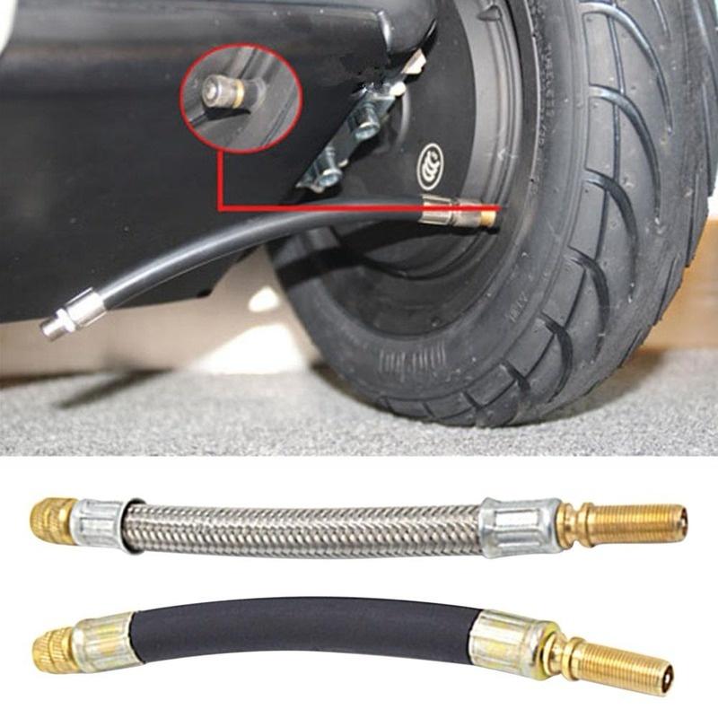 Flexible Hose Braided - Adaptador de válvula de neumático de
