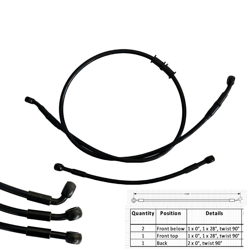 Ptfe Tape Thread - Manguera de freno trenzada de acero