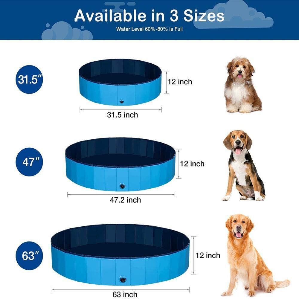 Drain Pipe Clip - Piscina Plegable para Perros, Piscina Grande