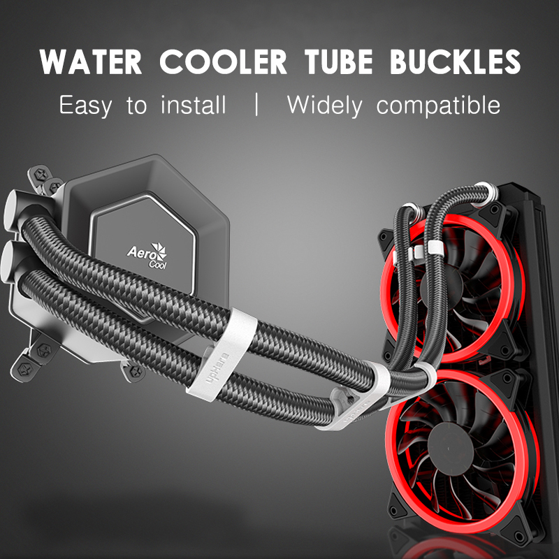 Plastic Pipe Clip - Jumpeak Universal ordenador enfriador de agua
