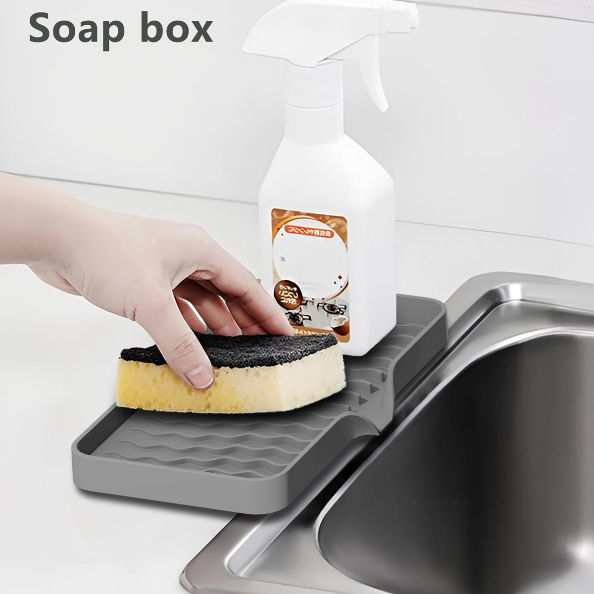 Silicone Tap Washer - Tapete de silicona para grifo, bandeja