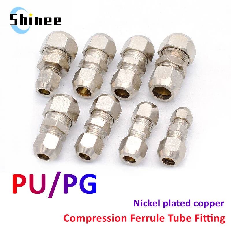 Compression Fitting Brass - Accesorio de tubo de casquillo de