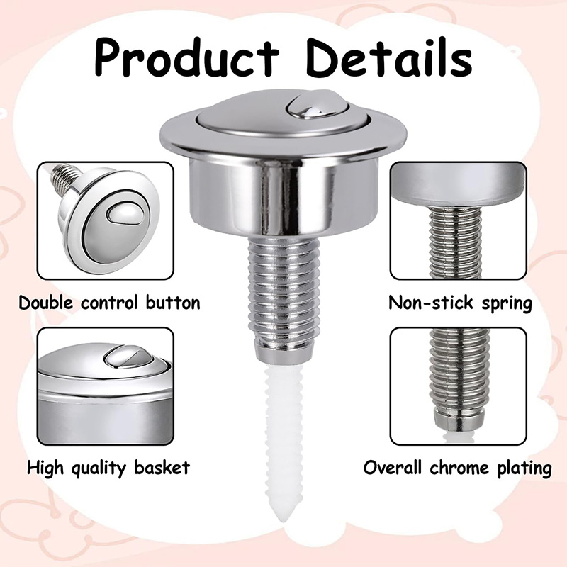 Botón de descarga doble Flushw - Toilet Fill Valve reseña y precio
