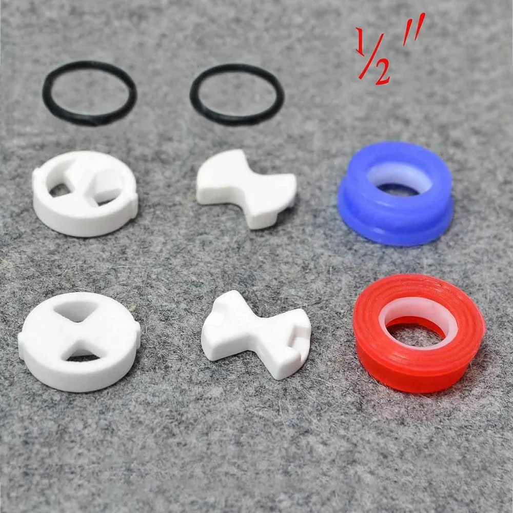 8 unids/set disco de cerámica  - Silicone Tap Washer reseña y precio