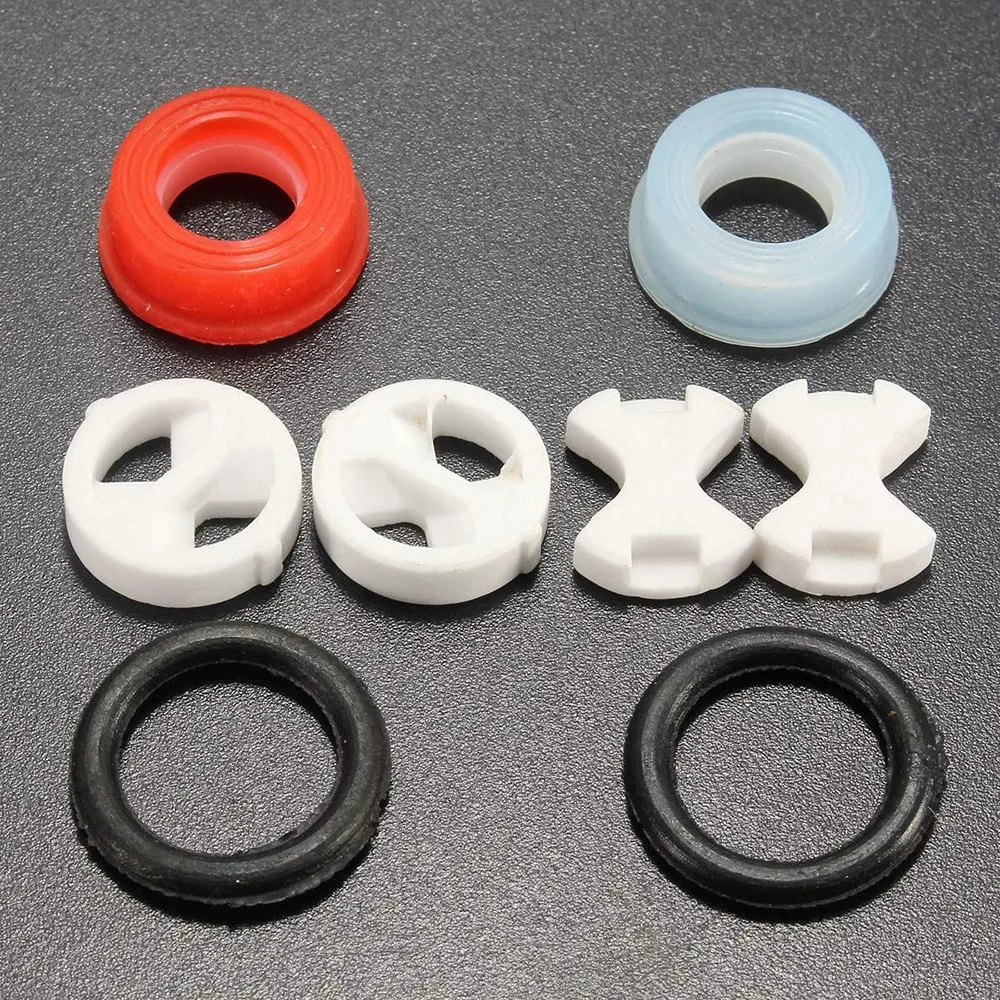 8 unids/set disco de cerámica  - Silicone Tap Washer reseña y precio
