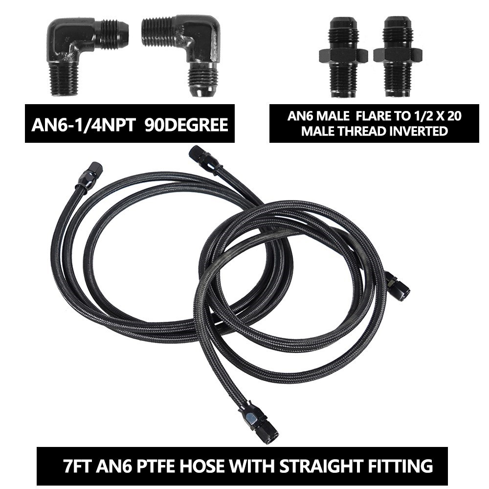 2X7 pies AN6 Flexible PTFE tra - Flexible Hose Braided reseña y precio
