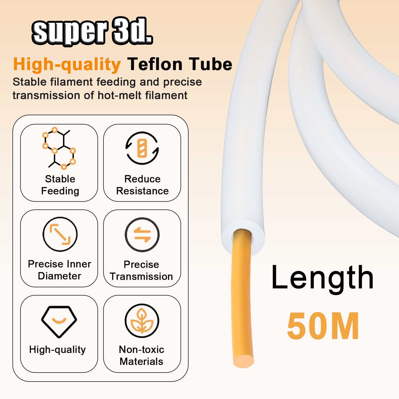 Tubo de PTFE para Impresora 3D - Ptfe Tape Thread reseña y precio