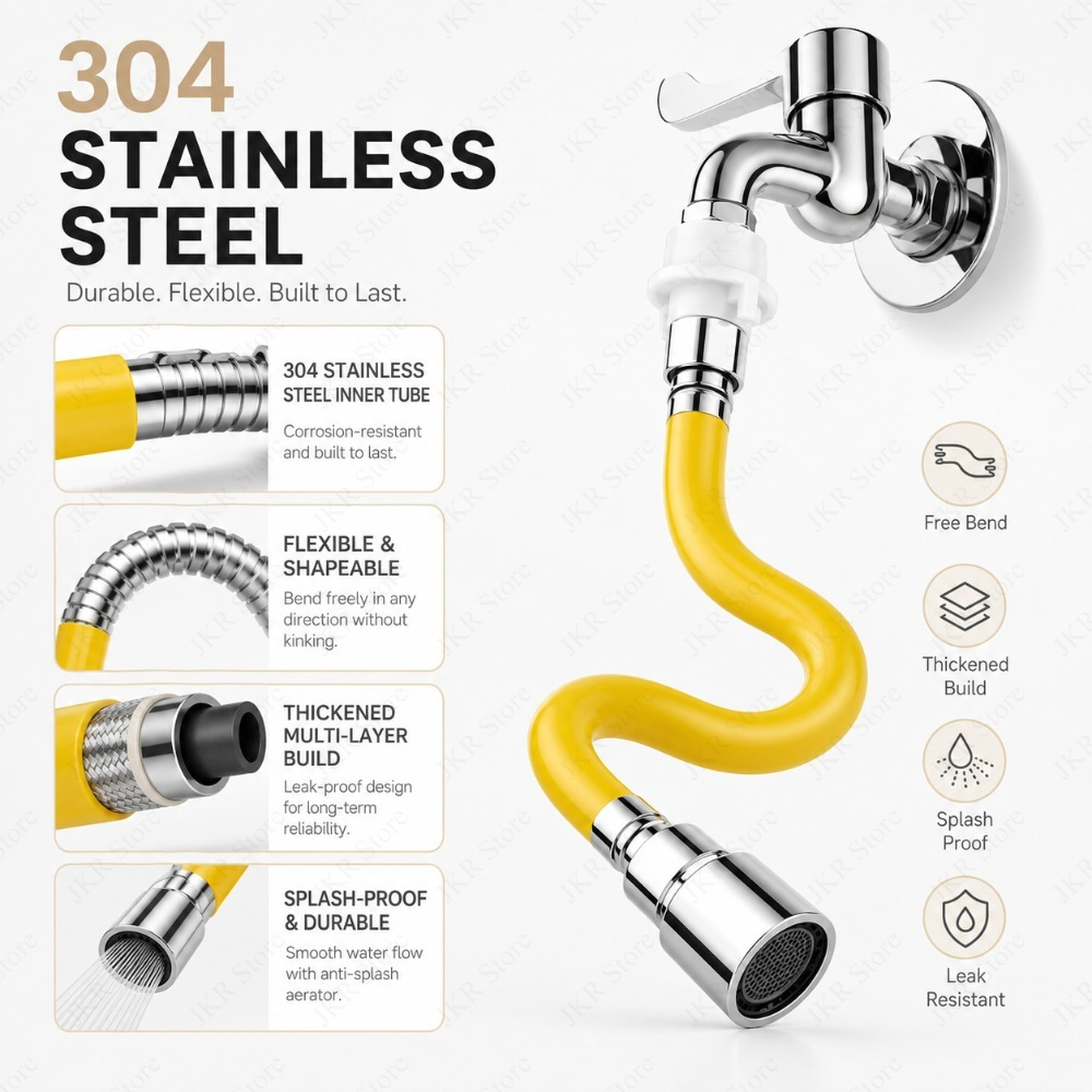 Extensor de Grifo Ajustable de - Flexible Hose Braided reseña y precio