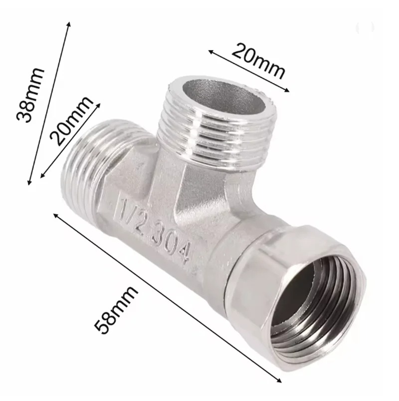 Adaptador T de acero inoxidabl - Shower Valve Cartridge reseña y precio