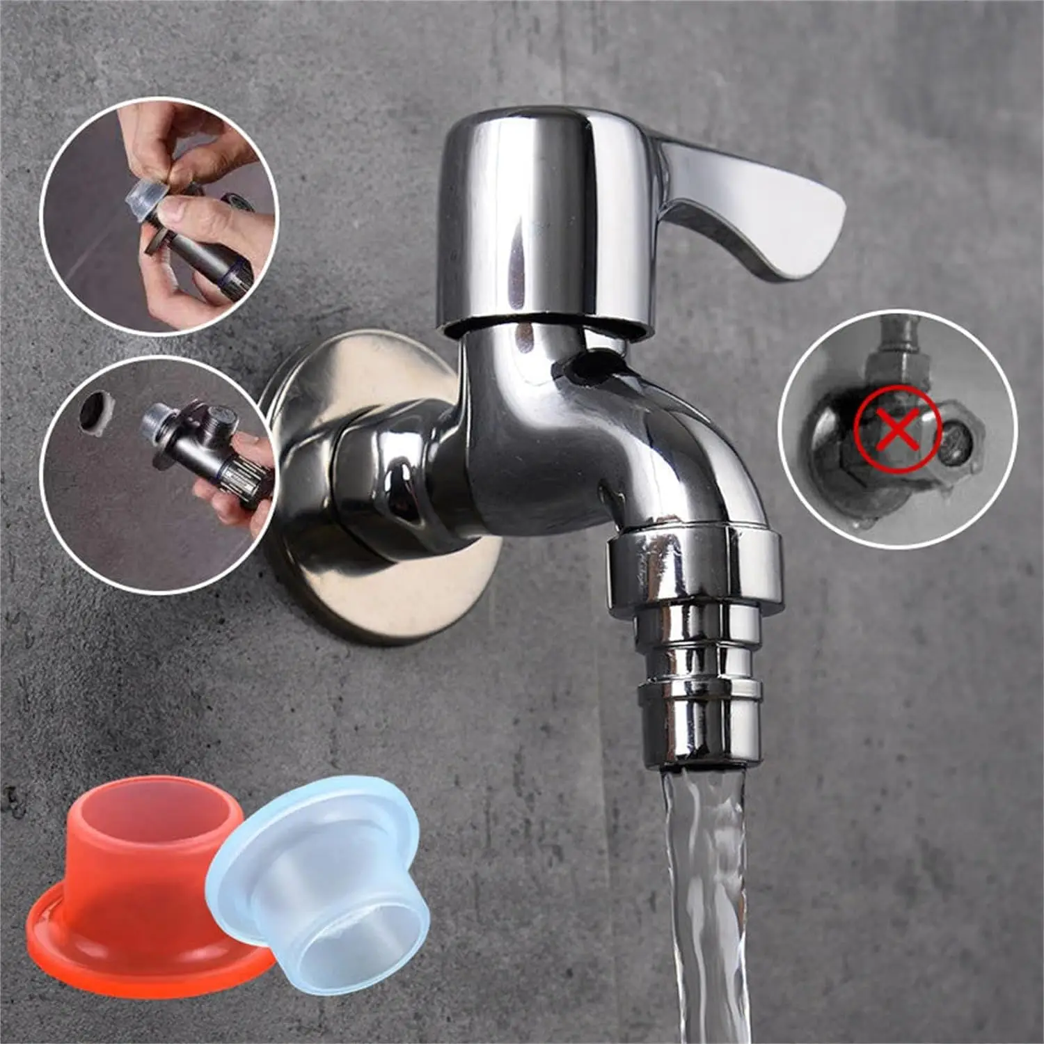 Junta de sellado a prueba de f - Silicone Tap Washer reseña y precio