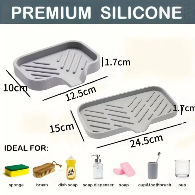 Soporte de jabón autodrenante  - Silicone Tap Washer reseña y precio