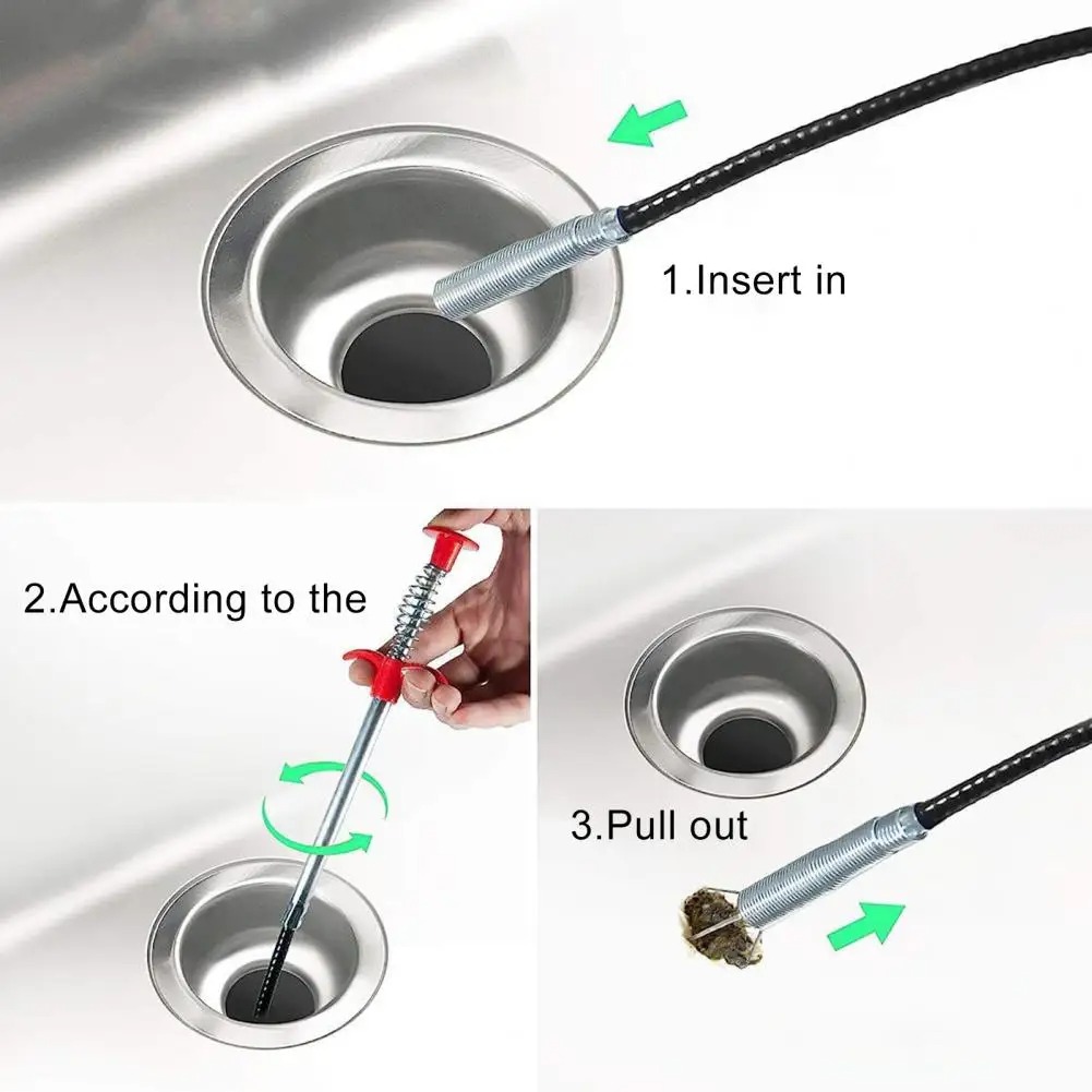 Limpiador de tuberías de drena - Drain Snake Flexible reseña y precio